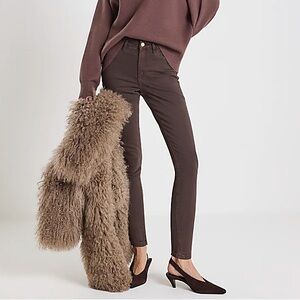 RIVER Island chocolate brown skinny jeans